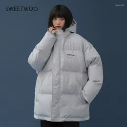 Frauen Graben Mäntel Winter Unten Jacke 2024 Harajuku Oversize Puffer Parkas Koreanische Stepp Für Frauen Za Jacken Weibliche