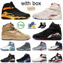 Jumpman 8 10 Basketball Shoes Mens 8s 10s Trainers with Box Winterized Gunsmoke Taاب