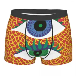 Underpants dois olhos yayoi kusama homem roupa interior polka estética boxer briefs shorts calcinha engraçado macio para masculino s-xxl