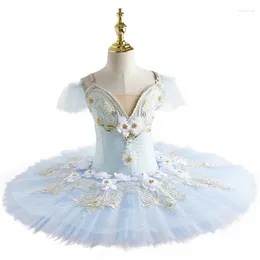 Palco desgaste profissional ballet tutu cisne lago prato romântico bailarina festa dança traje flor meninas baledress mulheres