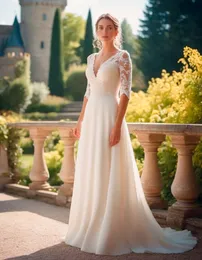 아이보리 웨딩 드레스 흰색 신부 들러리 드레스 새로운 라인 형식 맞춤형 레이스 업 플러스 크기 지퍼 아플리케이
