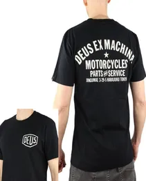 Deus Ex Machina Tshirt de Marque Sport Luxury Men T 셔츠 라운드 목 목마 목면 티 블랙 알팔레 남성 의류 4336828