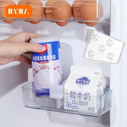 Ryra 4 peças de armazenamento de cozinha, placa divisória para geladeira, garrafa, organizador de prateleira, tala divisora de plástico retrátil
