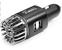 Caricabatterie per telefono Purificatore d'aria per auto Ionizzatore Plug-in 12V Deodorante per auto ionico antimicrobico con caricatore doppio USB Odore di fumo Animali domestici e cibo ZZ