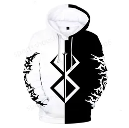 Erkekler 3D Hoodies Sweatshirts Erkek Hoodies Japonya Anime Berserk Guts Hoodies büyük boy sweatshirt gotik uzun kollu kış kazak erkek sweatshirt harajuku t23628