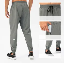 LL Men Jogger Long Pants Sport Yoga Outfit Cycling Dringmstring Gym Pockets sweatpants prouts mens discual casual ferastic fitness designer pants466