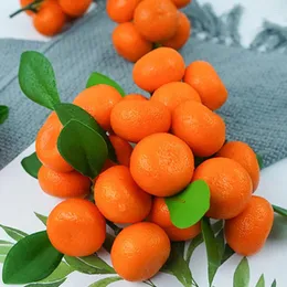 Decorative Flowers 3pcs Mini Artificial Oranges Lifelike Fake Orange Models Ornaments Simulation Po Props Children Toys