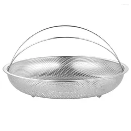 Double Boilers Stainless Steel Steamer Basket Food Steaming Rack Kitchen Strainer For Fruit Rice Seafood