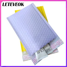 Hediye sargısı 100/50pcs Bubble Mailer Self-Seal Ambalaj Çantaları Fall Anti-Fall Koruma Yastıklı Zarflar Posta Mor/Pembe/Sarı