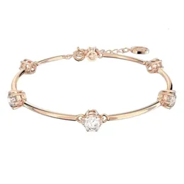 Swarovskis Bracelet Designer Women Original Quality Charm Bracelets Luxury Fashion Simple Crystal Womens Temperament