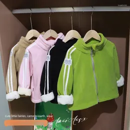 Jackets 2024 Children's Coat Boy And Girl Kids Children Wear Warm Winter Spring Autumn Vertical Collar For Girls