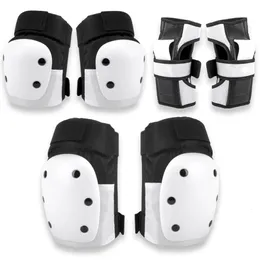 Professional Sports Roller Skating Protective Gear Knee Elbow Support Wrist Guard Helmet Set Skateboard Protector for Kids Adult 240124