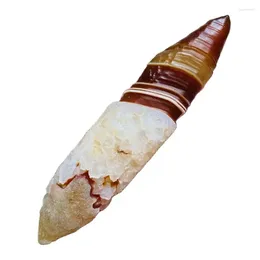 التماثيل الزخرفية الطبيعية alxa agate wand point crystal الشفاء هدية عيد الميلاد زخرفة المنزل