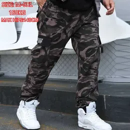 Erkek pantolon kamuflaj kargo pantolon 8xl joggers militar erkek pantolon hip hop ordusu kamuflaj spodnie meskie erkek pamuk eşofmanları 6xl kargo ropa t240202
