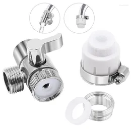 Mutfak muslukları 1 adet anahtar musluk adaptör dönüştürücü lavabo splitter ayrıştırıcı 3 yollu tuvalet bidet duş aksesuarları için su musluk konektörü