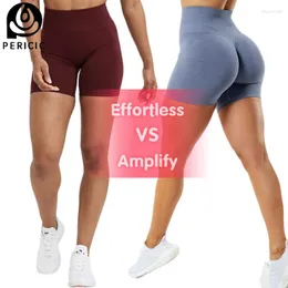 Shorts ativos sem esforço amplificar sem costura fitness feminino scrunch bubooty yoga correndo treino roupas de ginástica