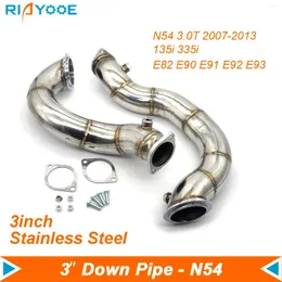 Car 3'' N54 Downpipe Exhaust Pipe Fits For BMW 135i 335Xi E82 E90 E91 E92 E93 3.0T 07-13 Turbo Down Pipes Stainless Steel