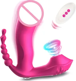 3 I 1 suger vibratorvärme bärbar dildo vibrator anal vagina klitoris stimulator sex leksaker för kvinnor g-spot 240129