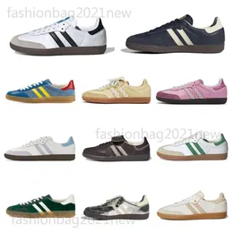 Designer Fashion Classic Sambbalies Scarpe casual Og bianco nero Gazzelles Scarpe per piattaforme Spezial Piattaforma Spezial Wales Wales Bonner Mens Donne Sambabas Scarpe da corsa