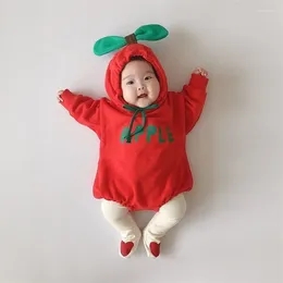 Rompers Baby Cartoon Cute Spring Fashion Fruit Style Spädbarn Onepiece Klädpojkar och flickor bodysuits