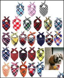 Cão vestuário suprimentos pet home jardim bandanas lenço lenço babadores lavável menina menino algodão ao ar livre acessórios de queda para pequeno medi7667051