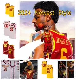 USC Basketball Jersey Arrineten Page Isaiah Collier 13 Brandon Gardner 12 Plough 5 Boogie Ellis USC Trojans Jerseys costurados personalizados