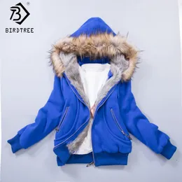 US Size S-3XL Upgraded Quality Jacket Women Spring Winter Coat Sweatshirt Large Raccoon Fur Hoodie Women Clothing #3002 240119