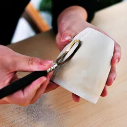 Ferramentas artesanais ferramenta de argila cerâmica reparação faca plástico raspagem em branco textura anel jacarandá raspador em forma de caneta