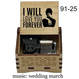 Acabar caixa de música música marcha de casamento esposa aniversário lembrança casamento namorada propor presentes caixa musical presentes 240118