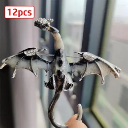 BOOCHES 12PCS/مجموعة المينا الصينية DRAGON BROOCH BROK BROK FOR Women Party Jewelry Gifts