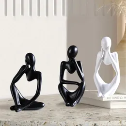 Strumenti artigianali Arte nordica Pensatore astratto Statua Stampo in silicone Moderno stile europeo Resina fatta a mano Decorazioni per la casa Desktop Ornamenti