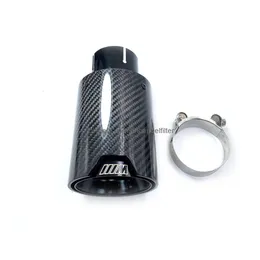 Muffler 1 Piece Carbon Fiber Exhaust Pipe For M2 M3 M4 M5 F87 F80 F82 F83 F90 M135I M140I M335I M340I M235I M240I Nozzles M Tip Drop Dh1Jf