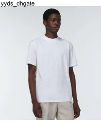Loro Piano Designer Shirt Men t Mens White Cotton Jersey T-shirt Short Sleeves Tshirts TMU2