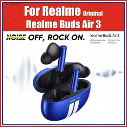 Fones de ouvido de telefone celular 42dB ANC Realme Buds Air TWS Fones de ouvido AAC SBC sem fio Bluetooth Fones de ouvido esportivos com cancelamento de ruído ativo YQ240202