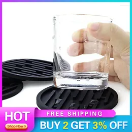 Table Mats Thickened Drain Silicone Coaster Round Insulated Soft Glue Household Kitchen Drinkware Accessories Gadgets Cup Mat