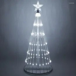 Weihnachtsdekorationen 652F Baum LED Licht Farbwechsel Landschaft Ornament Handwerk für Büro Kinderzimmer Kindergarten Dekoration