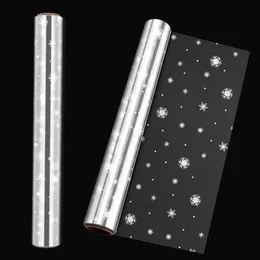 Spessore Rotolo di cellophane Sacchetti decorati con fiocchi di neve per cesti regalo Arti e mestieri 3000x40 cm 240124