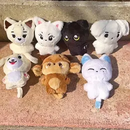 Keychains Kpop Idol Ni-Ki Jungwon Sunghoon JAY HEESEUNG JAKE SUNOO Cute Cartoon Characters 10cm Plush Doll Key Chains Stuffed Pendant