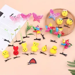 Hair Accessories Little Yellow Duck Hairpin Spring Headdress Children Gift Funny Christmas Decoration