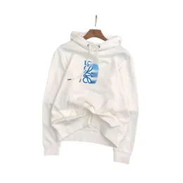【LOEWE】 コットンジャージー フーディー ☆関税送料込み☆ LOEWE Premium Sweatshirt: High-Quality Cotton, Loose Fit