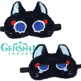 لوازم الحفلات لعبة Genshin Impact Wanderer Scaramouche Cosplay Balladeer Eyeshade Plush Eye Cover Cover للجنسين الدافئ نوم الدعائم XMAS