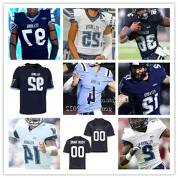 College NCAA Villanova Wildcats Camisa de futebol Connor Watkins James Mott Jalen Jackson Deewil Barlee Rayjuon Pringle Jaylan Sanchez Shan High