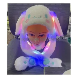 Mode Kawaii Cartoon Junge Mädchen P Beleuchtung Hut Kappe mit Stereo Ohr Winter Kinder Zubehör Cosplay Hüte MTI Wahl Drop Lieferung Dhkw9