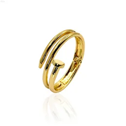 Роскошный дизайн, модный ювелирный браслет, браслет с шипами, браслет из 18-каратного золота, браслет из цинкового сплава для женщин и мужчин