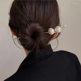 Grampos de cabelo simplicidade pérola hairpin para mulheres moda jóias acessórios minimalistas