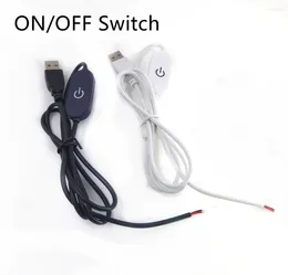 وحدات التحكم USB مع مفتاح التشغيل/إيقاف تشغيل 5 فولت 0.5M 1M 1M 1.5M 2M شريط LED FOB الضوء الخطي DIY