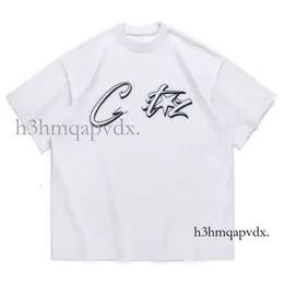 Camiseta masculina Alcatraz Crt em torno do pescoço solto manga curta masculina moda hip hop camiseta 670