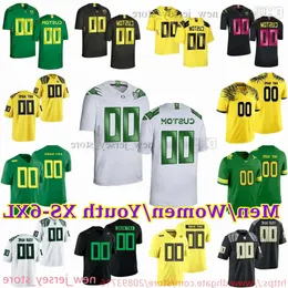 Custom 2024 S-6Xl NCAA Oregon Ducks Football Jersey 10 Bo Nix 0 Bucky Irving 11 Troy Franklin 0 Tysheem Johnson 13 Ty Thompson 8 Marcus M High