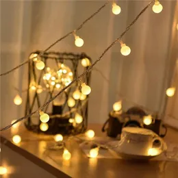 Garland 10M AA بطارية LED BALL LIGHT LIGHTS IDVISY LIGHTS IDOOR GARLAN