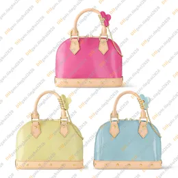 Ladies Fashion Casual Designer Luxury Patent Leather Shell Bag Handbag Totes Cross body Shoulder Bag TOP Mirror Quality M90611 M24062 M24063 Purse Pouch